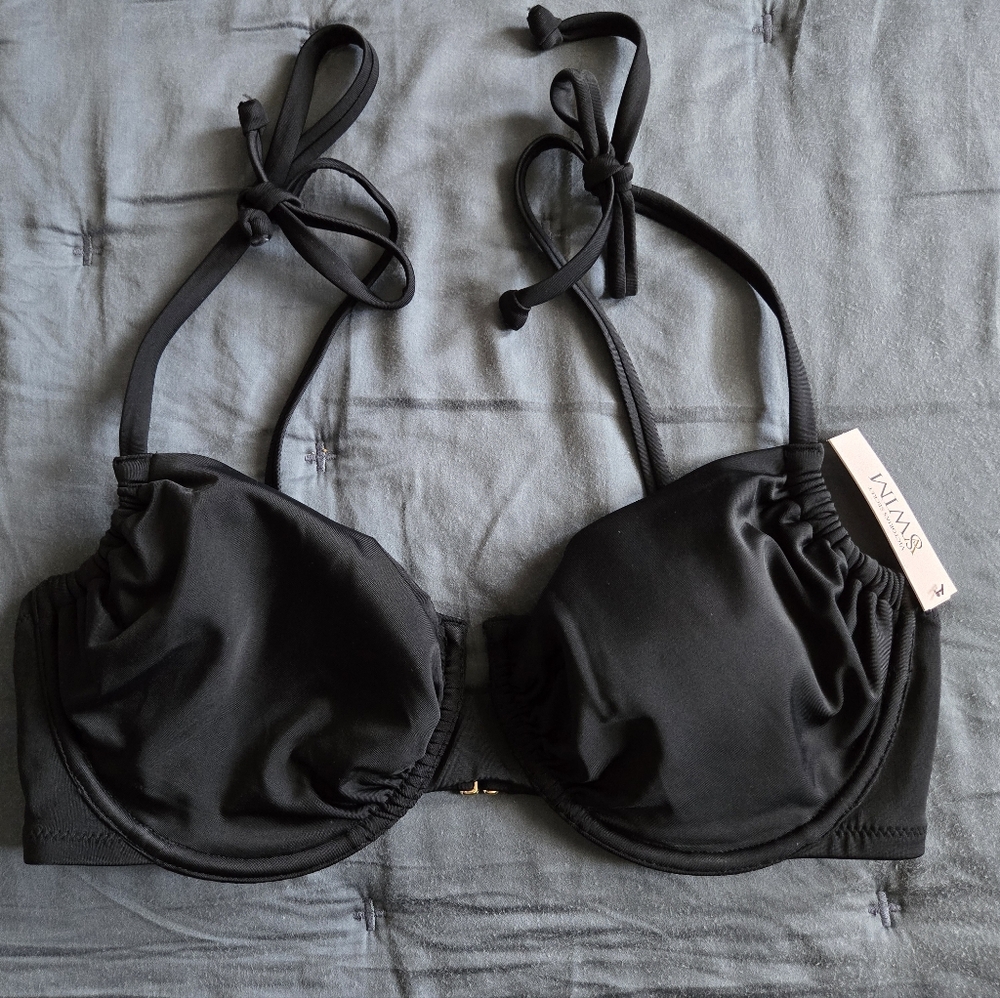 Victoria Secret | Black Underwire Bikini Top Sz 36DD